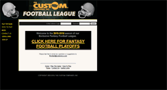Desktop Screenshot of customfantasyfootball.com